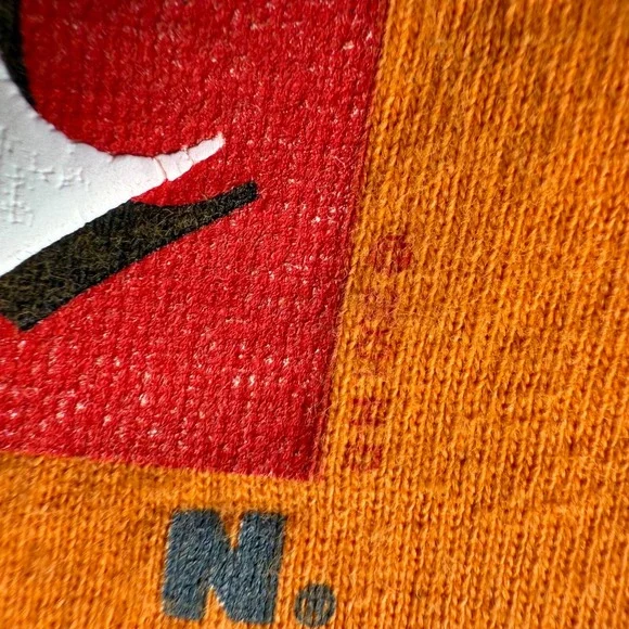 HARLEY DAVIDSON Shirt Vintage Y2K Mens Large Orange Eagle Graphic USA Style - Picture 6 of 6